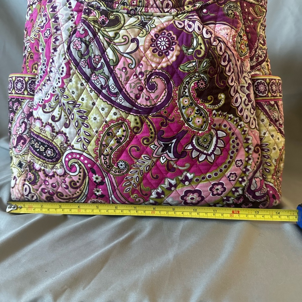 Vera Bradley Laura Shoulder Bag in the Very Berry Paisley pattern - Picture 9 of 10